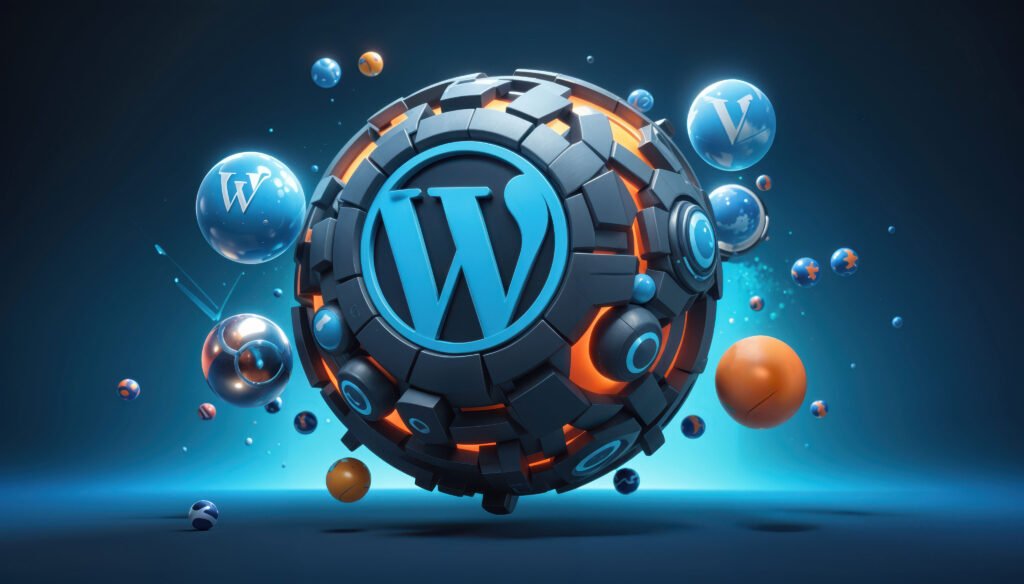 wordpress-3d-sphere-logo